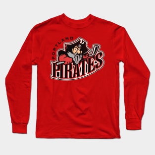 Defunct Portland Pirates Hockey Team Long Sleeve T-Shirt